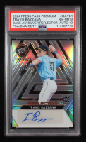 Travis Bazzana 2024 Press Pass Premium Autograph Reflector Prismatic Silver #BATB1 #19/35 RC (PSA 8 | Auto Grade PSA 10) at PristineAuction.com