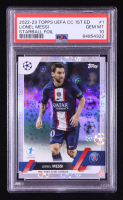 Lionel Messi 2022-23 Topps UEFA Club Competitions 1st Edition Starball Foil #1 (PSA 10) at PristineAuction.com