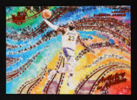 LeBron James 2024-25 Court Kings Artistry in Motion Amber #7 #65/99 at PristineAuction.com