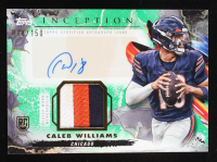 Caleb Williams 2024 Topps Inception Provenance Patch Autographs Green #PPACW RC #018/150 at PristineAuction.com