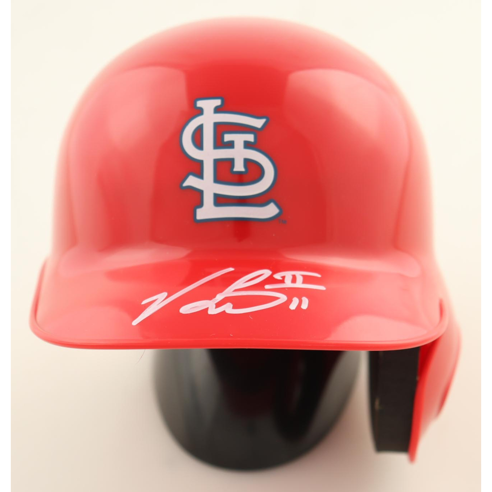 Victor Scott II Signed Cardinals Mini Batting Helmet (Beckett) at PristineAuction.com