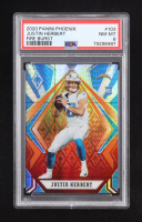 Justin Herbert 2020 Panini Phoenix Fire Burst #103 RC (PSA 8) at PristineAuction.com