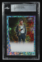 MJF 2024 Leaf Metal Legends Wrestling 1990 Base Kaleidoscope Light Blue Pre-Production Proof #1/1 at PristineAuction.com
