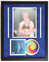 Coldplay "Moon Music" Kiss Cam Custom Framed CD Album Insert Display Band-Signed By (4) with Chris Martin, Guy Berryman, Jonny Buckland & Will Champion (PSA) at PristineAuction.com