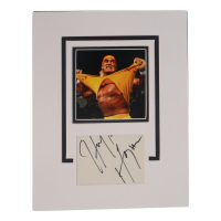 Hulk Hogan Signed WWE 11x14 Custom Matted Cut Display (ACOA) at PristineAuction.com