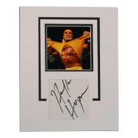 Hulk Hogan Signed WWE 11x14 Custom Matted Cut Display (ACOA) at PristineAuction.com