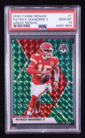 Patrick Mahomes II 2020 Panini Mosaic Mosaic Green #1 (PSA 10) at PristineAuction.com