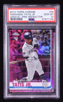 Fernando Tatis Jr. 2019 Topps Chrome Update Pink Refractors #54 RC (PSA 10) at PristineAuction.com