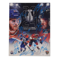2024 Stanley Cup Final Official Program Signed by (11) with Ryan Lomberg, Eetu Luostarinen, Steven Lorentz, Anthony Stolarz (JSA) at PristineAuction.com