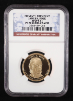 2009-S U.S. Presidential Proof $1 Coin - James K. Polk 11th President (NGC PF70 Ultra Cameo) at PristineAuction.com