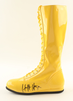 Hulk Hogan Signed Wrestling Boot (Schwartz) at PristineAuction.com