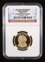 2007-S U.S. Presidential Proof $1 Coin - John Adams 2nd President (NGC PF69 ULTRA CAMEO) at PristineAuction.com