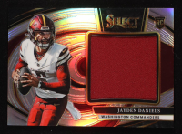 Jayden Daniels 2024 Select Jumbo Rookie Swatch Prizm #17 RC #121/149 at PristineAuction.com