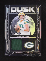 Jordan Love 2024 Panini Obsidian Dusk Memorabilia #4 at PristineAuction.com