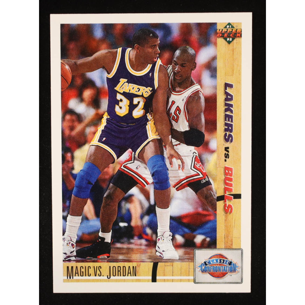 Magic Johnson / Michael Jordan 1991-92 Upper Deck #34 CC at PristineAuction.com