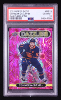 Connor McDavid 2021-22 Upper Deck Dazzlers Pink #DZ19 (PSA 10) at PristineAuction.com