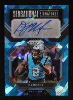 D.J. Moore 2022 Panini Prizm Sensational Signatures Prizms Blue Ice #20 #52/99 at PristineAuction.com