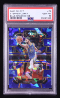 Stephen Curry 2023-24 Select Prizms Blue Cracked Ice #56 (PSA 10) at PristineAuction.com