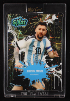 Lionel Messi 2024 Wild Card Splat Lazer Black and Gold #SBGOL04LM5 #1/1 at PristineAuction.com