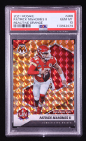 Patrick Mahomes II 2021 Panini Mosaic Mosaic Reactive Orange #288 MVP (PSA 10) at PristineAuction.com