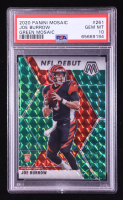 Joe Burrow 2020 Panini Mosaic Mosaic Green #261 DEB RC (PSA 10) at PristineAuction.com