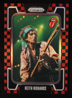 Keith Richards 2025 Panini Prizm The Rolling Stones Prizms Black and Red Checker #32 #110/179 at PristineAuction.com
