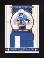 Michael Pittman Jr. 2023 Panini National Treasures Framed Fabric Holo Gold #44 #5/10 at PristineAuction.com