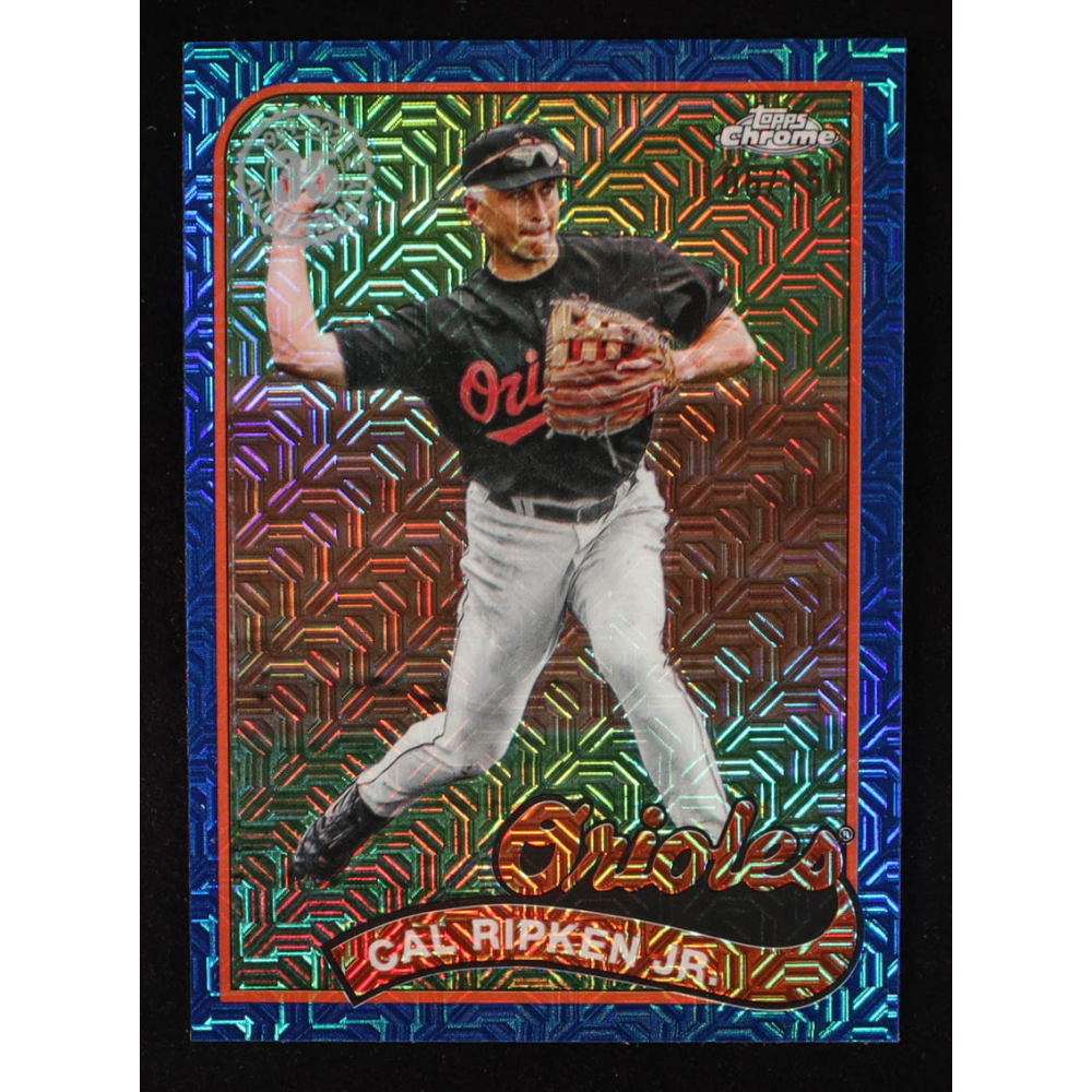 Cal Ripken Jr. 2024 Topps Update '89 Topps Silver Pack Chrome Blue Refractors #T89CU69 #106/150 at PristineAuction.com