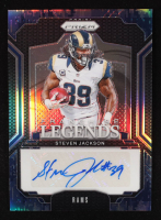 Steven Jackson 2024 Panini Prizm Franchise Legends Signatures Prizm Navy Camo #18 #16/25 at PristineAuction.com