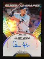Aaron Judge 2019 Panini Prizm Game Ball Graphs Prizms Gold #13 #07/10 at PristineAuction.com