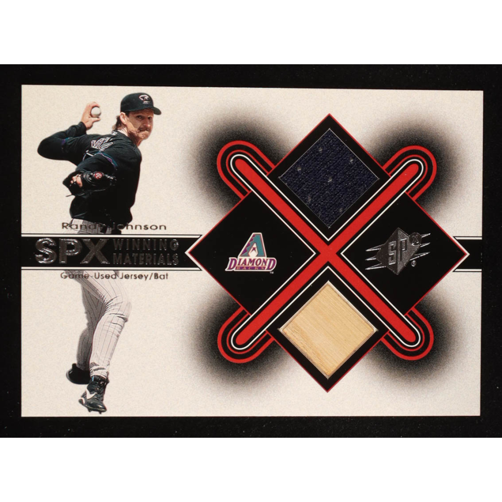 Randy Johnson 2001 SPx Winning Materials Bat-Jersey AS #RJ1 at PristineAuction.com