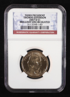 2007-D U.S. Presidential $1 Coin - Thomas Jefferson 3rd President (NGC BRILLIANT UNCIRCULATED) at PristineAuction.com