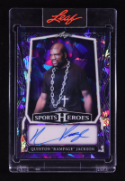Quinton "Rampage" Jackson 2025 Leaf Sports Heroes Autographs Crystal Purple #BAQJ1 #15/15 at PristineAuction.com