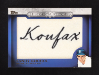 Sandy Koufax 2012 Topps Historical Stitches #SK at PristineAuction.com
