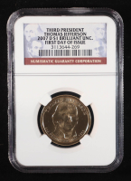 2007-D U.S. Presidential $1 Coin, First Day of Issue - Thomas Jefferson 3rd President (NGC BRILLIANT UNCIRCULATED) at PristineAuction.com
