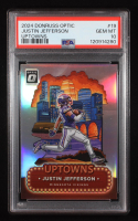 Justin Jefferson 2024 Donruss Optic Uptowns #19 (PSA 10) at PristineAuction.com