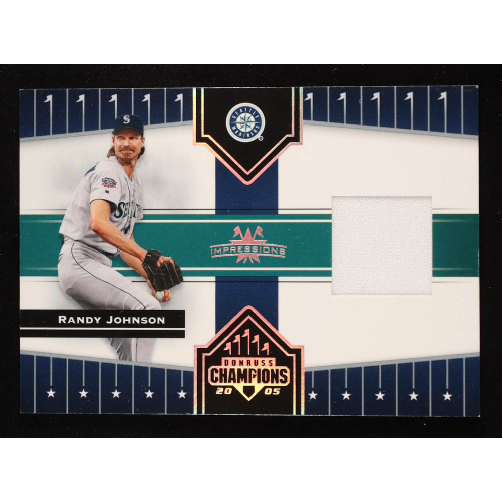 Randy Johnson 2005 Donruss Champions Impressions Material M's Jsy T3 #137 at PristineAuction.com