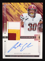 Austin Ekeler 2024 Panini Impeccable Elegance Veteran Patch Autographs Silver #8 #26/35 at PristineAuction.com