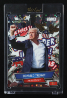 Donald Trump 2024 Wild Card Alumination Comix Trump Edition Commander In Chief Fireworks #ACWCDT1 #4/4 at PristineAuction.com