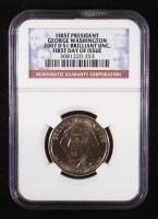 2007-D U.S. Presidential $1 Coin, First Day of Issue - George Washington 1st President (NGC BRILLIANT UNCIRCULATED) at PristineAuction.com