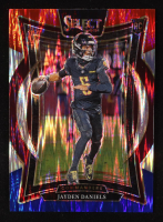 Jayden Daniels 2024 Select Prizm Red and Blue Shock #26 RC at PristineAuction.com