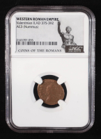 Western Roman Empire - Valentinian II, AD 375-392 AE3 (Nummus) (NGC) at PristineAuction.com