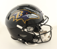 Zay Flowers Signed Ravens Full-Size Authentic On-Field Speed Helmet (Beckett) at PristineAuction.com