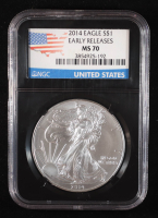 2014 American Silver Eagle, Early Releases (NGC MS70) at PristineAuction.com