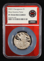2025-S Sacagawea $1 Dollar - Mary Kawena Pukui (NGC PF70 ULTRA CAMEO) at PristineAuction.com