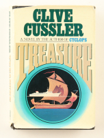 Clive Cussler Signed "Treasure" Hardcover Book with Extensive Inscription (PSA) at PristineAuction.com