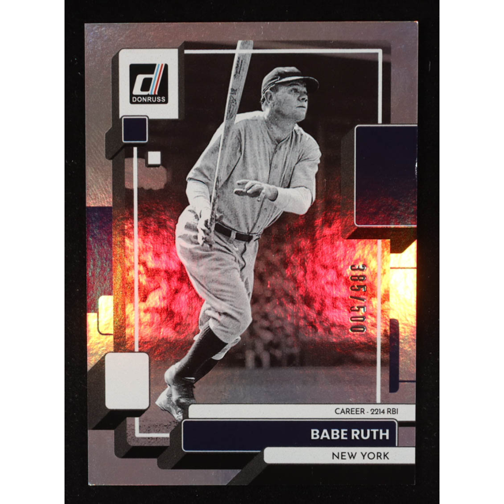 Babe Ruth 2022 Donruss Stat Line Career #229 #385/500 at PristineAuction.com