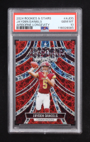 Jayden Daniels 2024 Rookies and Stars Airborne Longevity #25 RC (PSA 10) at PristineAuction.com
