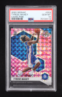Tyrese Maxey 2020-21 Panini Mosaic Mosaic Pink Camo #203 RC (PSA 10) at PristineAuction.com