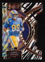 Aaron Donald 2023 Select Prizm Zebra Die Cut #113 at PristineAuction.com